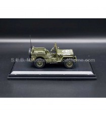 JEEP WILLYS 1/4 MILITARY U.S.A ( 75th BIRTHDAY D-DAY ) OPEN SOFT-TOP 1:43 CARARAMA right side