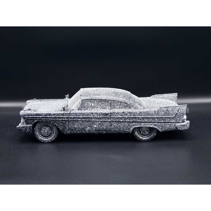 PLYMOUTH FURY 1958 BURNT VERSION FILM "CHRISTINE IN 1983" 1:24 GREENLIGHT left side