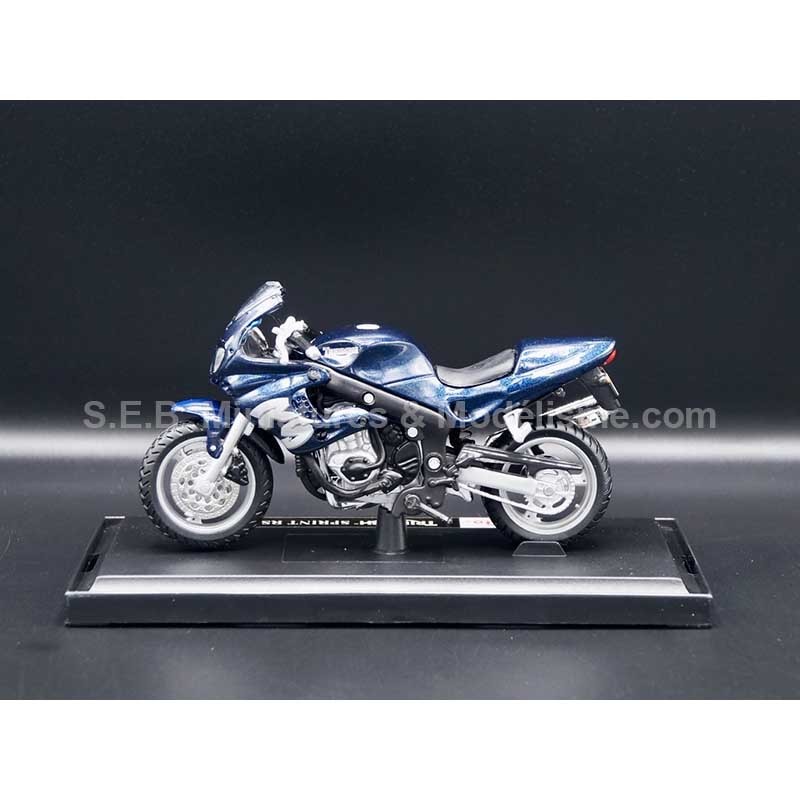 TRIUMPH SPRINT RS BLEU 1:18 MAISTO côté gauche