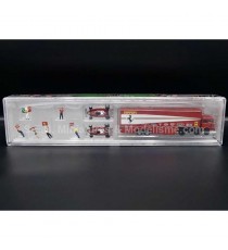 CAMION FIAT 691 TRANSPORT DE VOITURES + 2 F1 FERRARI 312 T2 1:87 BREKINA sous blister