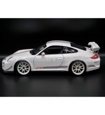 PORSCHE 911GT3 RS 4.0 DE 2012 BLANCHE 1:18 BURAGO CÔTÉ GAUCHE