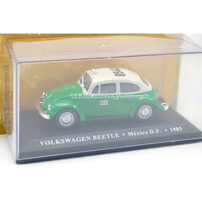 VW VOLKSWAGEN BEETLE TAXI MEXICO 1985 VERT / BLANC 1:43 PRESSE