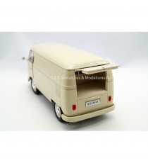 VW VOLKSWAGEN T1 FOURGON 1963 BEIGE CLAIR 1:18 WELLY hayon ouvert