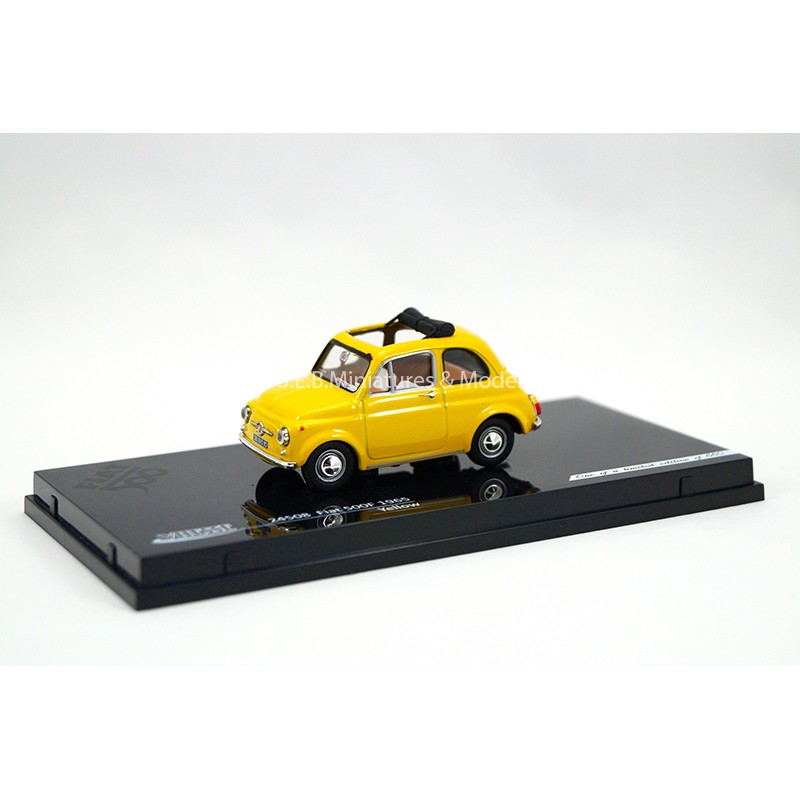 FIAT 500 F 1965 SÉRIE LIMITÉE N°640 JAUNE 1:43 VITESSE côté gauche FIAT 500 F 1965 SÉRIE LIMITÉE N°640 JAUNE 1:43 VITESSE côté gauche