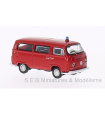 VW VOLKSWAGEN T2 BUS 1972 POMPIERS 1:87 WELLY