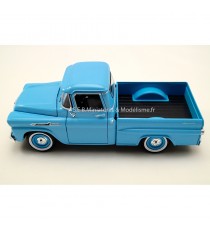 CHEVROLET CHEVY APACHE FLEETSIDE PICK-UP DE 1958 BLEU 1:24 MOTORMAX vue côté gauche