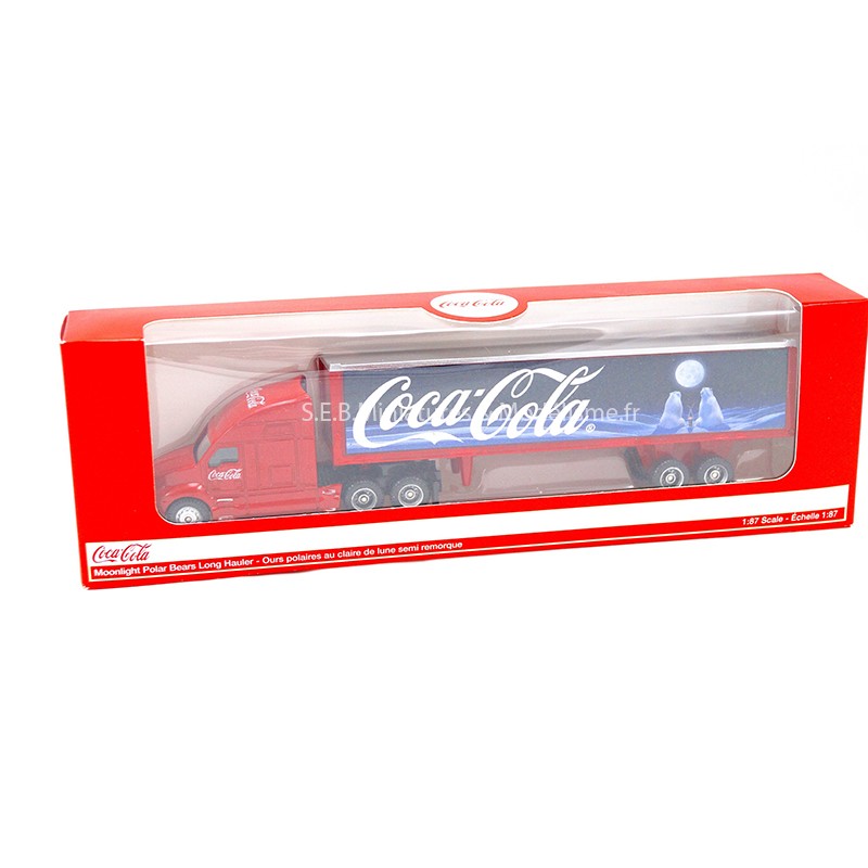 CAMION PUBLICITAIRE COCA COLA 1/87 MOCITY DANS SA BOÎTE