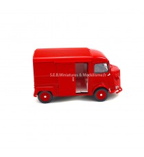 CITROËN HY TYPE H 1962 ROUGE 1:24 WELLY, PORTE OUVERTE