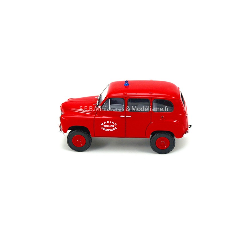 RENAULT COLORALE 4X4 POMPIERS MARINS DE TOULON 1953 1:43 SOLIDO côté gauche RENAULT COLORALE 4X4 POMPIERS MARINS DE TOULON 1953 1:43 SOLIDO côté gauche