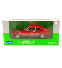 FORD CAPRI RS 1969 ROUGE CAPOT NOIR 1:24-27 WELLY sous blister