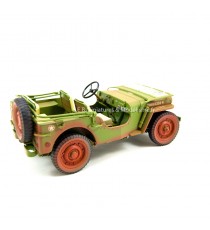 Jeep Willys US Army version look sale 1942 vert, 1/18 T9 arrière droit