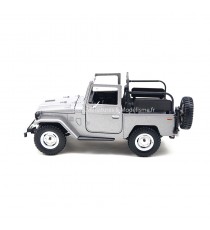 TOYOTA LAND CRUISER F J40 GRIS SANS HARD-TOP 1:24 MOTORMAX côté gauche