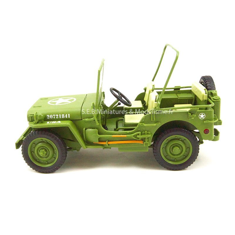 Jeep Willys US Army 1942 police militaire 1/18 T9