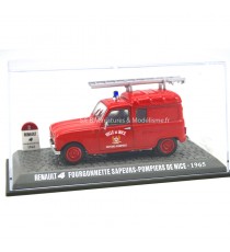 RENAULT 4L FOURGONNETTE 1965 SAPEURS POMPIERS DE NICE 1/43 PRESSE côté gauche