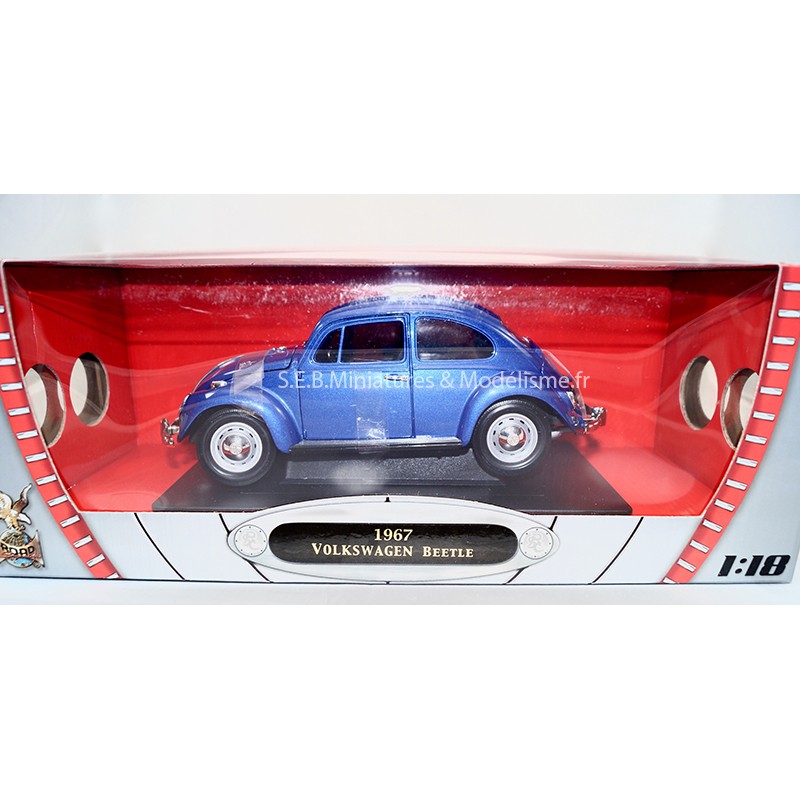 VW VOLKSWAGEN COCCINELLE de 1967 BLEU 1:18 LUCKY DIE CAST