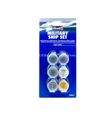 ENSEMBLE DE 6 POTS DE PEINTURE ACRYLIQUE 5ml BATEAU MARINE MILITAIRE REVEL