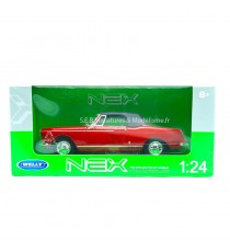 PEUGEOT 404 CABRIOLET 1963 ROUGE 1:24 WELLY sous blister