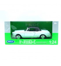 PEUGEOT 404 CABRIOLET 1963 BLANC 1/24 WELLY sous blister