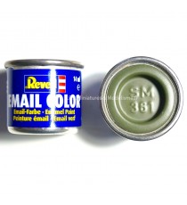 PEINTURE LIQUIDE 14ml VERT OLIVE SATINÉ N°361 REVELL ( MAQUETTE )