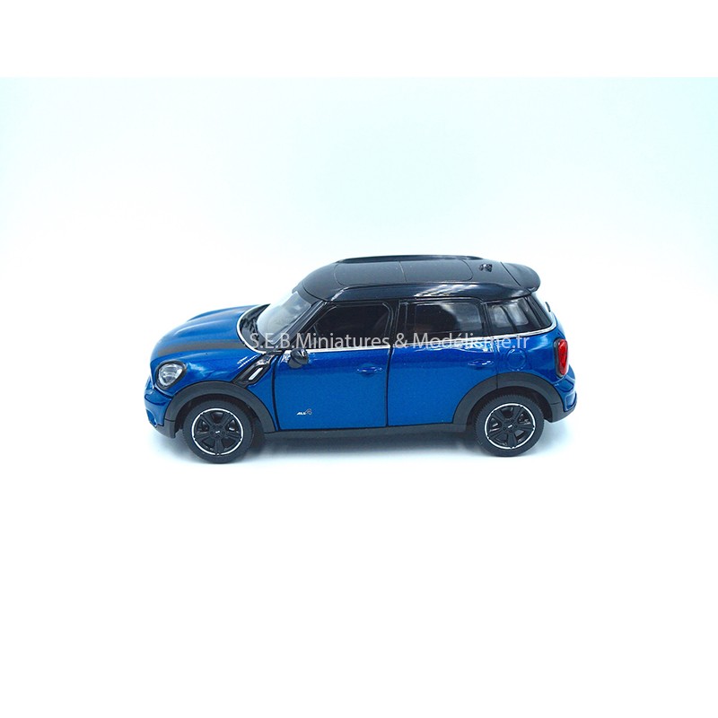 MINI COOPER COUNTRYMAN R60 BLEU 1/24 RASTAR côté gauche