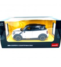 MINI COOPER S CONTRYMAN R60 WHITE BLACK ROOF 1:24 RASTAR with packaging