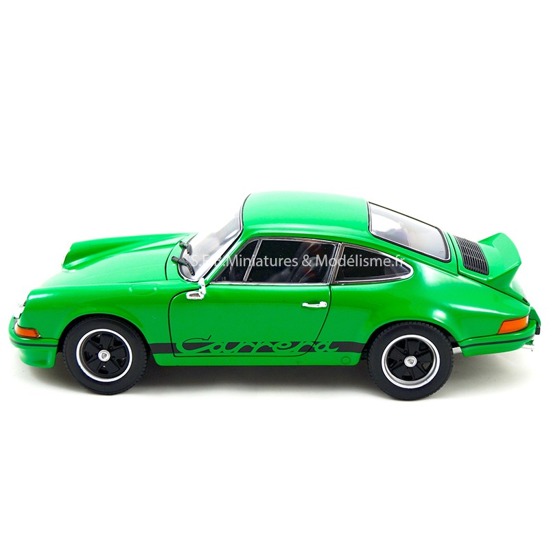 PORSCHE 911 CARRERA RS 2.7 1973 GREEN 1:18 WELLY left side