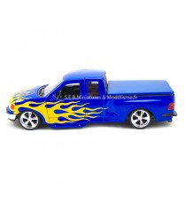 FORD F 150 PICK UP REGULAR CAB FLARESIDE BLEU 1998 -1:24 WELLY côté gauche