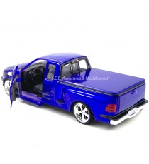 FORD F 150 PICK UP REGULAR CAB FLARESIDE POURPRE 1998 -1:24 WELLY  porte ouverte