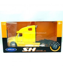 CAMION FREIGHTLINER COLOMBIA JAUNE -1:32 WELLY sous blister