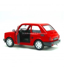 FIAT 126 ROUGE 1:24 WELLY porte ouverte