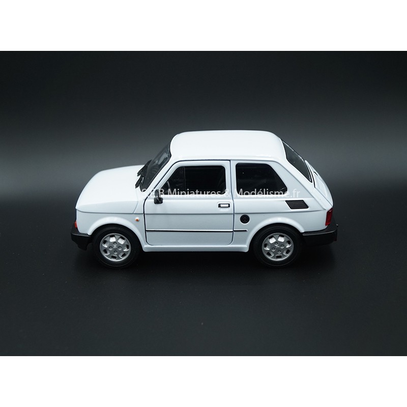 FIAT 126 BLANCHE  - 1:24 WELLY côté gauche