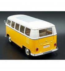 VW VOLKSWAGEN T1 YELLOW AND WHITE BUS FROM 1963 1:24 WELLY back side