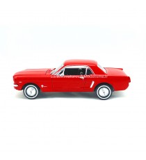 FORD MUSTANG COUPÉ 1/2 1964 ROUGE 1/24-27 WELLY VUE DE GAUCHE