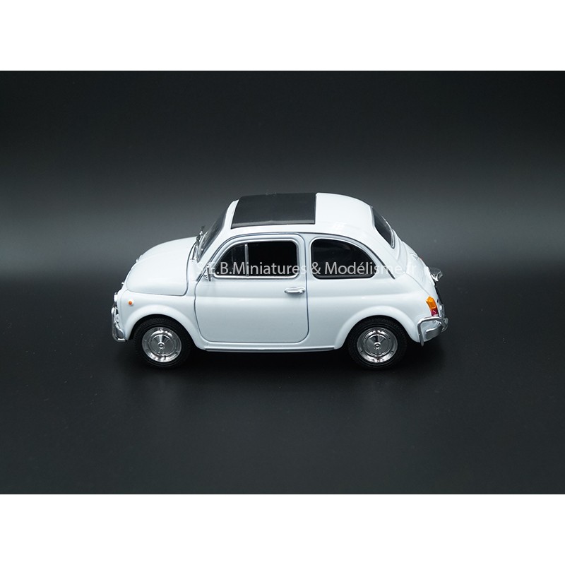 FIAT 500 FROM 1957 WHITE 1:24-27 WELLY left side