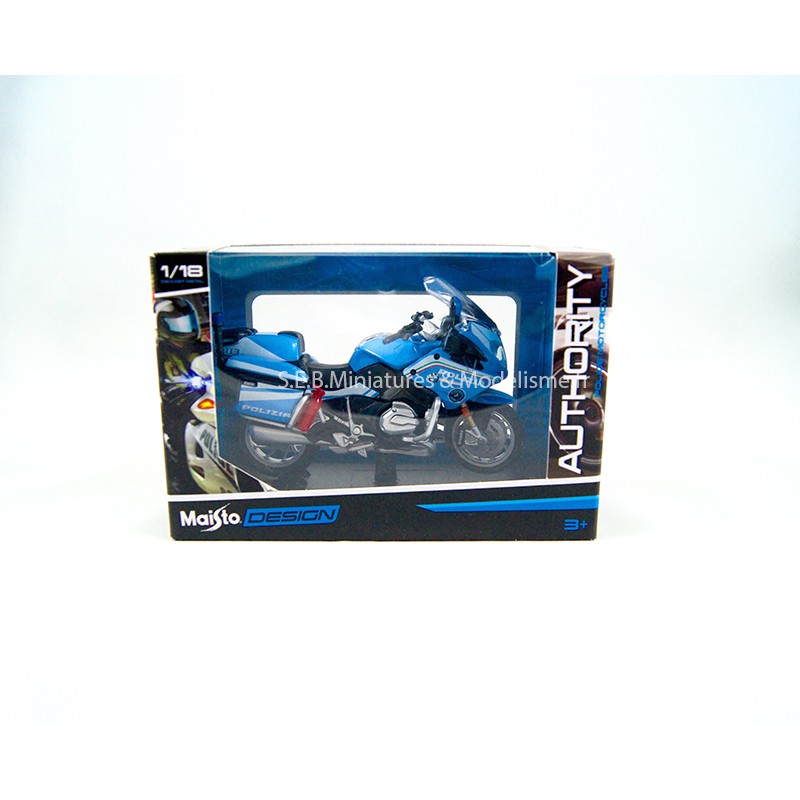 BMW R 1200 RT POLICE ITALIENNE "POLIZIA 113" 1:18 MAISTO sous blister