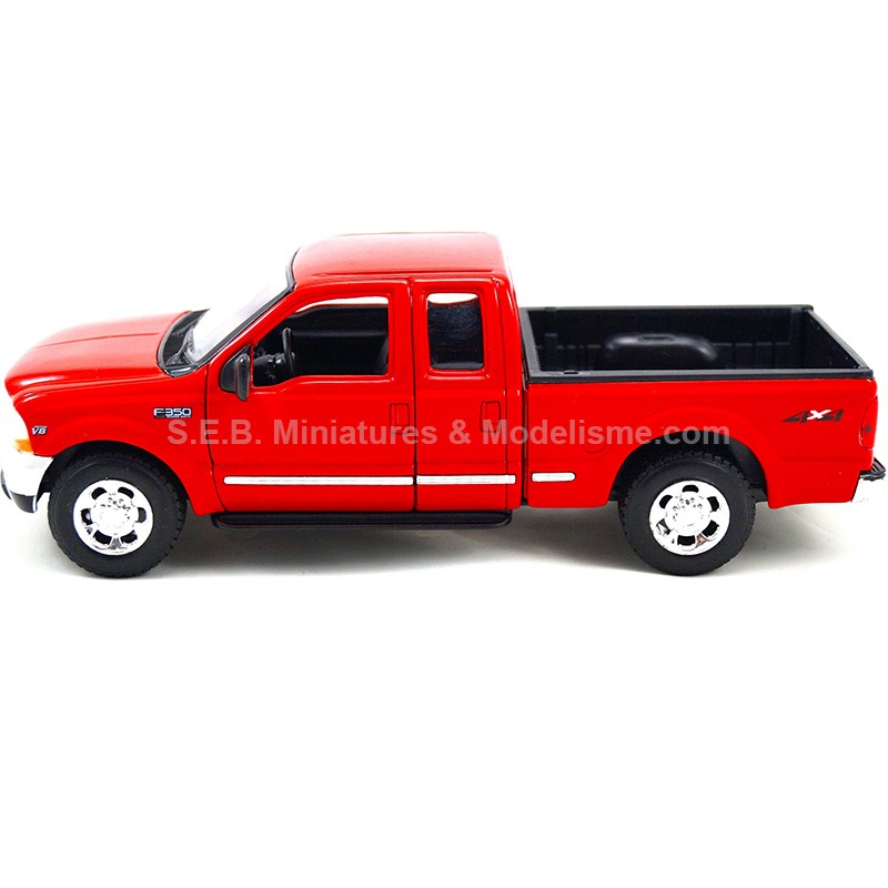 FORD F-350 V8 PICK UP DE 1999 RED 1:24 WELLY