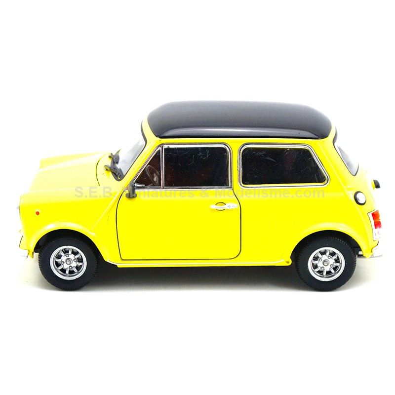 MINI COOPER LEYLAND INNOCENTI 1300 DE 1975 JAUNE 1:24 WELLY côté gauche