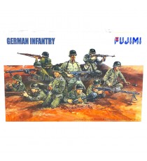 FIGURINES INFANTERIE ALLEMANDE KIT A PEINDRE, A COLLER 1:76 FUJIMI