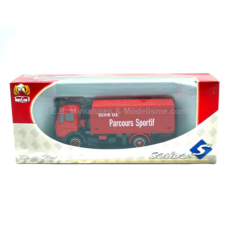 MERCEDES-BENZ BERCE SDIS 01 PARCOURS SPORTIF POMPIERS 1:50 SOLIDO II MERCEDES-BENZ BERCE SDIS 01 PARCOURS SPORTIF POMPIERS 1:50 SOLIDO II