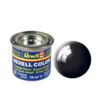 PEINTURE LIQUIDE 14ml NOIR GLOSS N°07 REVELL ( MAQUETTE ) 32107