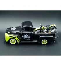 FORD PICK-UP F1 + HARLEY DAVIDSON FL PANHEAD 1/24 MAISTO côté gauche