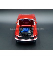 FORD MUSTANG BOSS 429 ROUGE 1969 1:24 WELLY capot ouvert