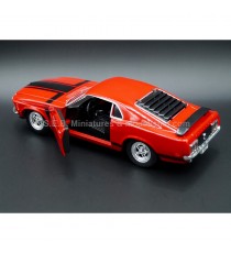 FORD MUSTANG BOSS 302 ROUGE 1970 1:24 WELLY porte ouverte