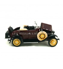 FORD MODEL A ROADSTER 1931 ROUGE FONCE 1:18 SUN STAR capot ouvert