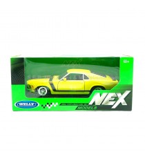 FORD MUSTANG BOSS 302 JAUNE 1970 1:24 WELLY sous blister