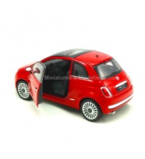 FIAT 500 ROUGE 2007 ROUGE 1:24-27 WELLY porte ouverte