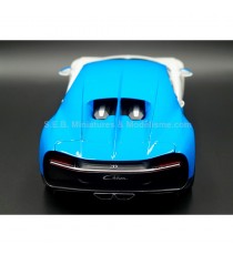 BUGATTI CHIRON 2016 BLUE / WHITE 1:18 GT AUTOS back side