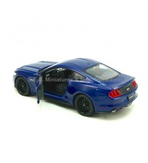 FORD MUSTANG 5.0 GT 2015 BLEU 1:24 WELLY porte ouverte