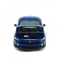 FORD MUSTANG 5.0 GT 2015 BLEU 1:24 WELLY coffre ouvert