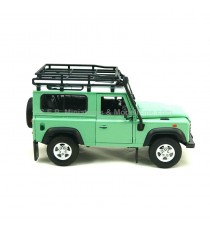 LAND ROVER DEFENDER 90 GREEN WITH ROOF RACK 1992 1:24 WELLY right side